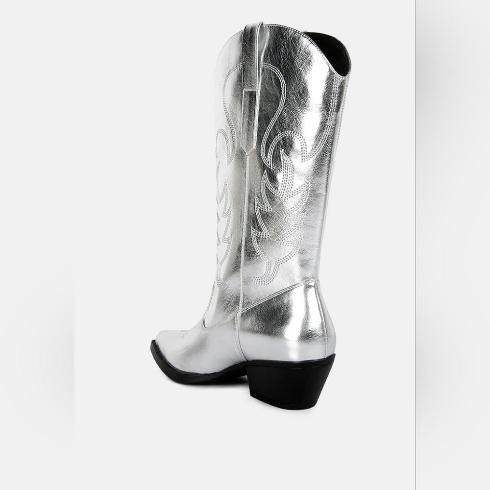 London Rag Silver Ponsies Boots - Picture 5 of 6